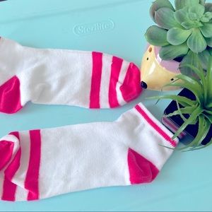 Pink stripe socks